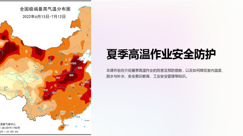 安全生产教育培训课件：夏季高温作业安全防护