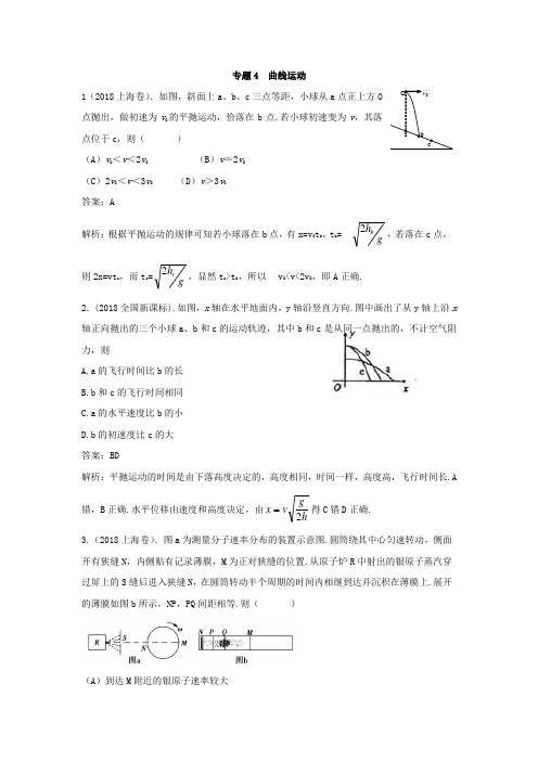 2018版高三物理一轮复习5年真题分类 2012年高考真题汇