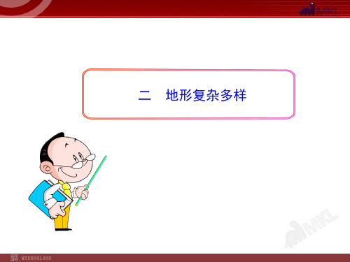 新人教版初中地理PPT课件：地形和地势2 地形复杂多样(人教版八年级上)