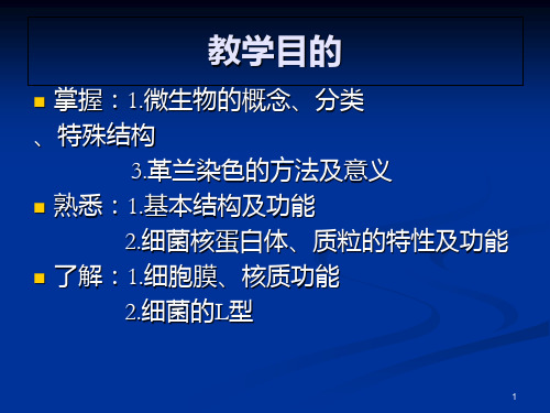 微生物绪论及细菌的形态与结构资料PPT课件