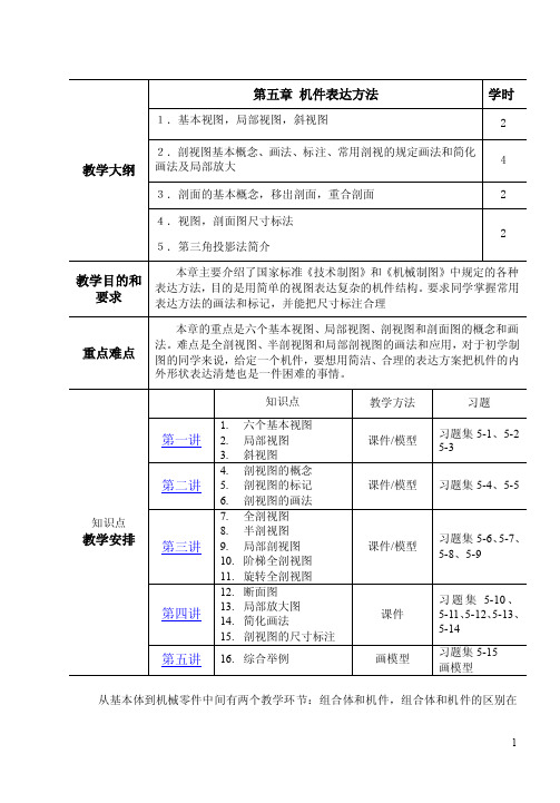 工程制图-第五章机件表达方法