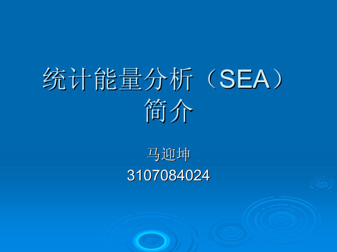 统计能量分析(SEA)