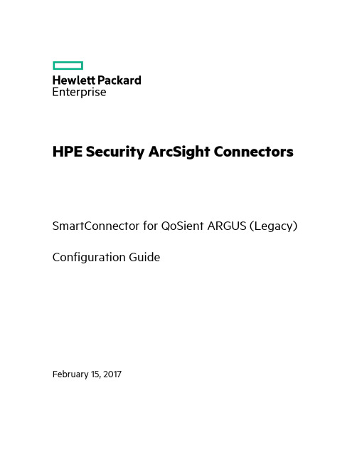 HPE Security ArcSight Connectors SmartConnector fo