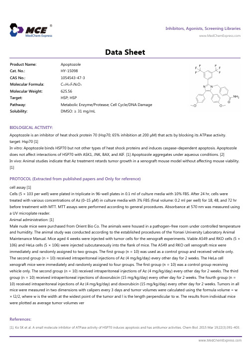 Apoptozole_DataSheet_MedChemExpress