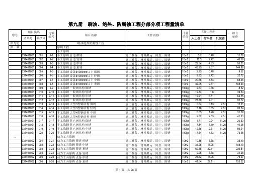 9册刷油、绝热、防腐蚀工程