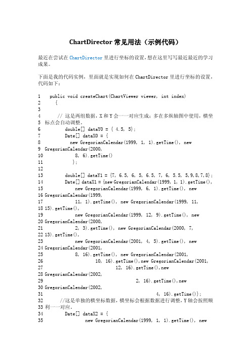 ChartDirector常见用法(示例代码)