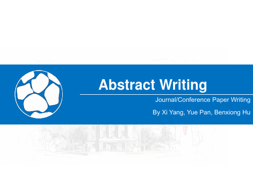 Abstract Writing-学术英语写作