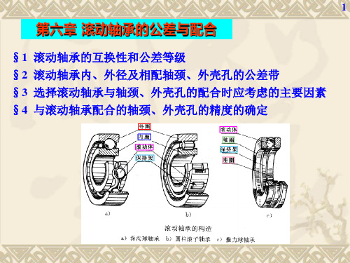 第八章 滚动轴承的公差与配合