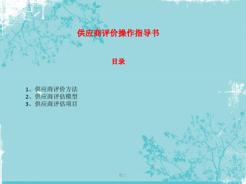 MQCDST评价指导书