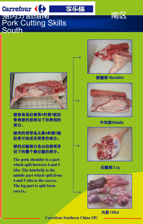 (推荐)猪肉分割指南南区PorkCuttingSkills精选PPT