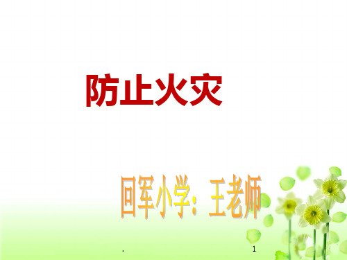 《防止火灾》PPT课件