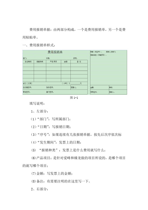 费用报销模板