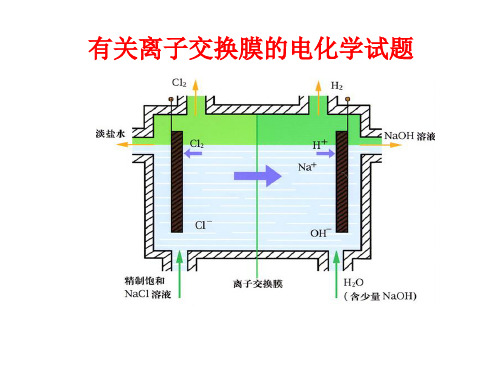 优秀课件高三化学复习课件：有关离子交换膜的电化学试题 (共20张PPT)