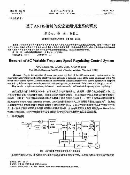 基于ANFIS控制的交流变频调速系统研究