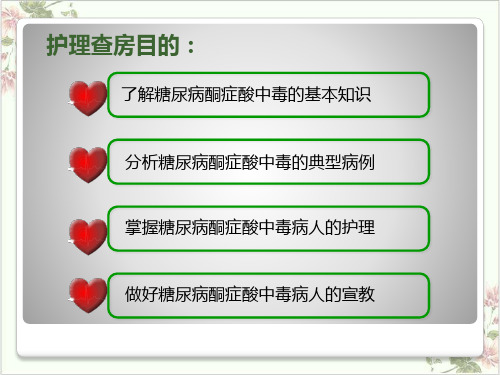 糖尿病酮症酸中毒病人护理查房PPT.