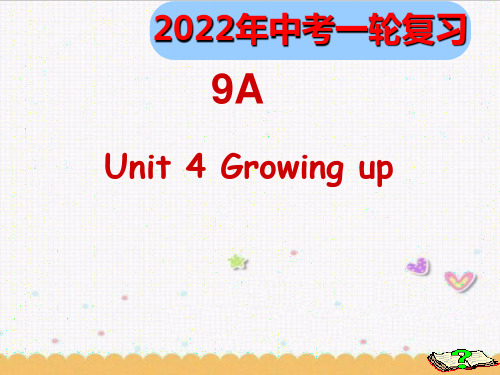 2022年牛津译林版英语中考一轮复习九年级上册Unit4课件