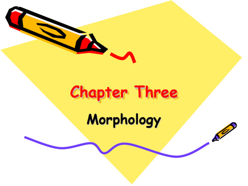 语言学_Chapter 3_Morphology