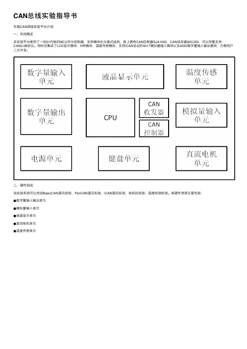 CAN总线实验指导书