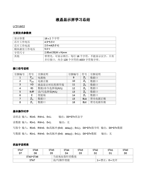 LCD1602及LCD12864学习总结