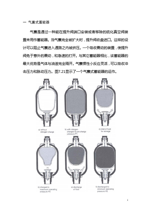 气囊式蓄能器和热交换器等.