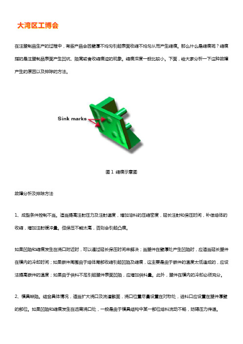 注塑制品表面出现缩痕是什么原因