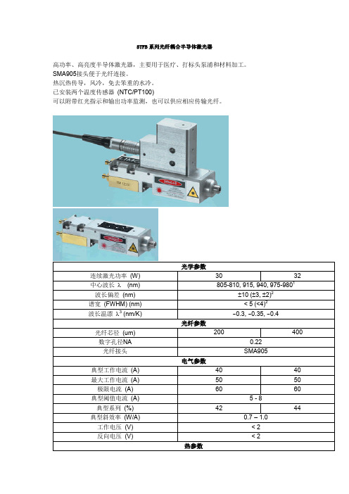 STFB系列光纤耦合半导体激光器