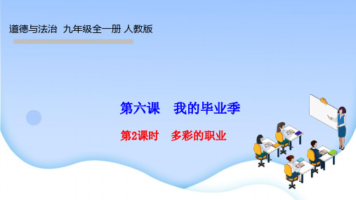 部编人教版九年级道德与法治下册作业课件 第六课 我的毕业季 第2课时 多彩的职业