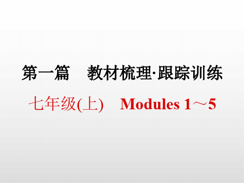 浙江中考英语课件PPT 七年级(上) Modules 1～5