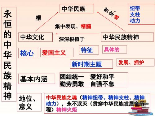 九年级政治-永恒的中华民族精神课件-鲁教版