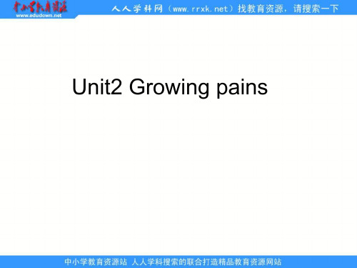 牛津译林版英语高一上册Module1Unit2Growingpains之二