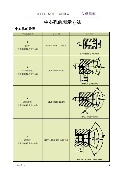 中心孔的表示方法(精制实操)