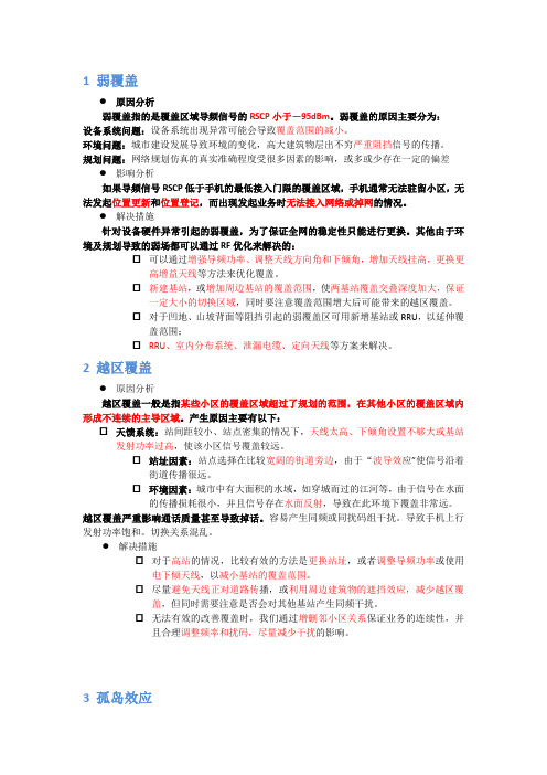 TD网络优化 问题处理