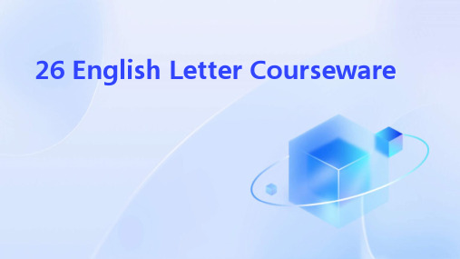 26 English Letter Courseware