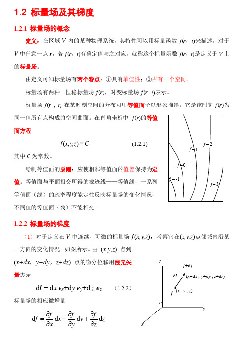 1.2 标量场及其梯度