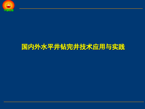 国内外水平井钻完井技术应用