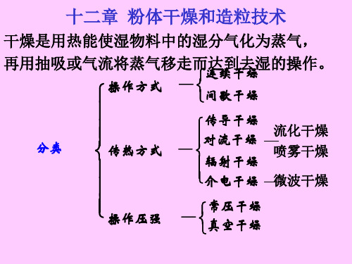 十二章_粉体干燥和造粒技术