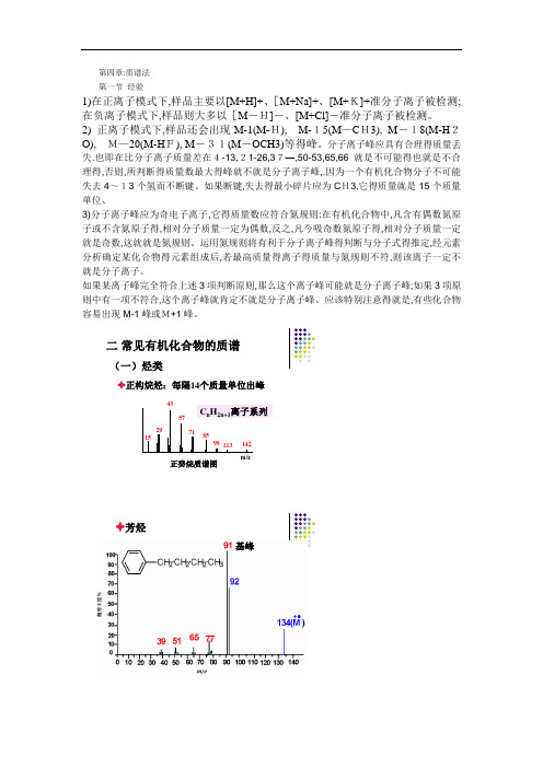 质谱知识总结