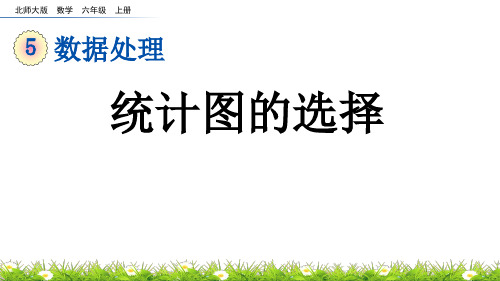 (2023秋)北师大版六年级数学上册《  统计图的选择》PPT课件