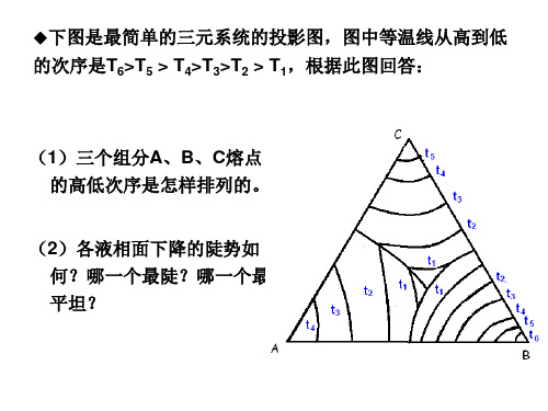 练习题(三元相图)