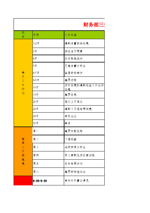 三效定格财务部