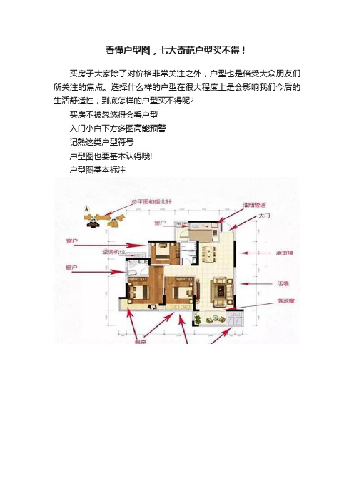 看懂户型图，七大奇葩户型买不得！