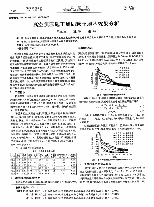 真空预压施工加固软土地基效果分析