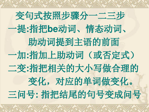 小学阶段英语句型转换课件：全面系统地练习句型转换练习内容全面、练习恰当