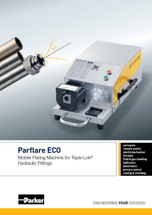 37° Parflare ECO 移动火炬机器人Triple-Lok 水力钢管连接器电动驱动电子控制