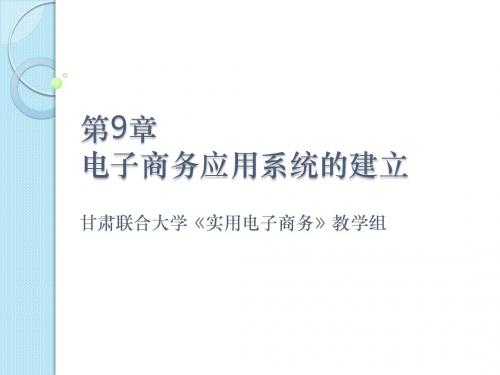 9.2.1 IBM电子商务解决方案9.2.2 GEIS电子商务解决方案