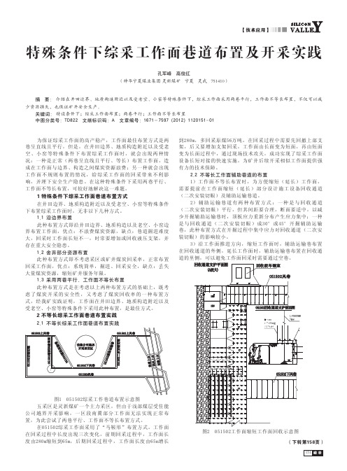 特殊条件下综采工作面巷道布置及开采实践