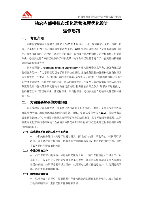 业务流程优化运作方案