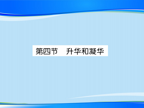 第1章 第4节 升华和凝华—2020秋北师大版八年级物理上册课堂作业课件