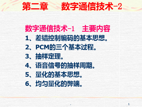 【大学】数字通信技术PPT课件