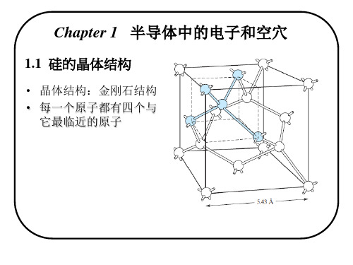 ch01-半导体中的电子和空穴解析